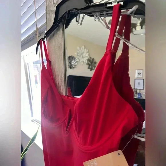 POPILUSH The Shapewear Swimsuit Deep V-Neck One-Piece Low-Back - NWT - Picture 6 of 10